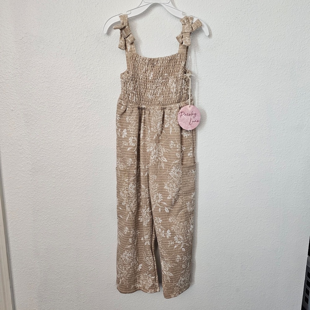New! Paisley Lane Floral Romper Jumpsuit Girls Size 5